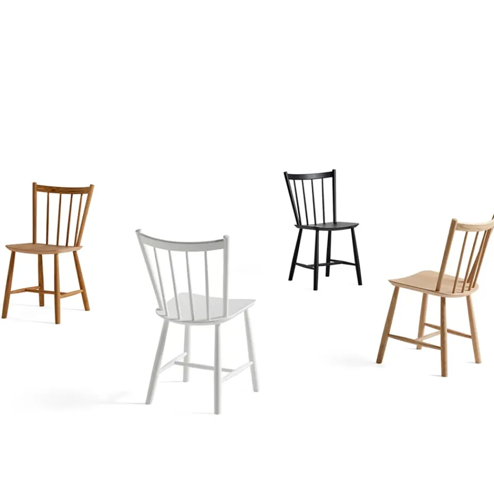 HAY Chairs*J41 chair, lacquered beech Black