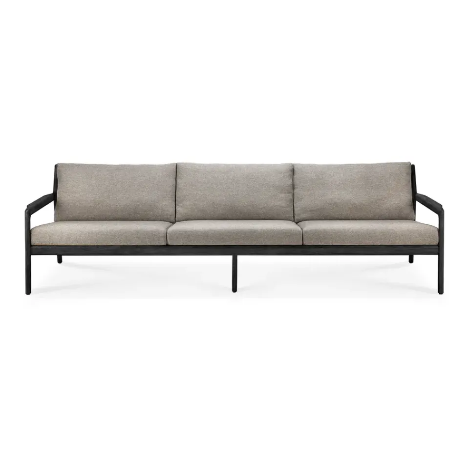 Ethnicraft Outdoor Lounge Furniture|Garden Sofas & Garden Benches*Jack outdoor 3 seater sofa -stained teak, Mocha Black
