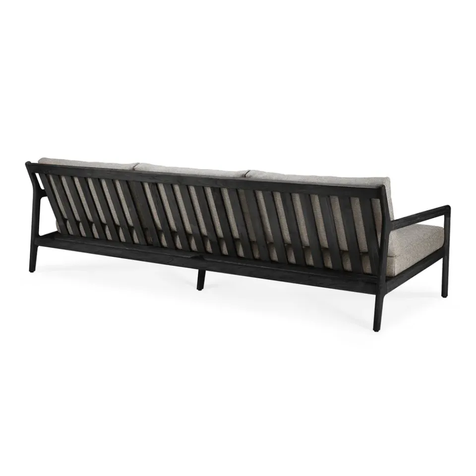 Ethnicraft Outdoor Lounge Furniture|Garden Sofas & Garden Benches*Jack outdoor 3 seater sofa -stained teak, Mocha Black