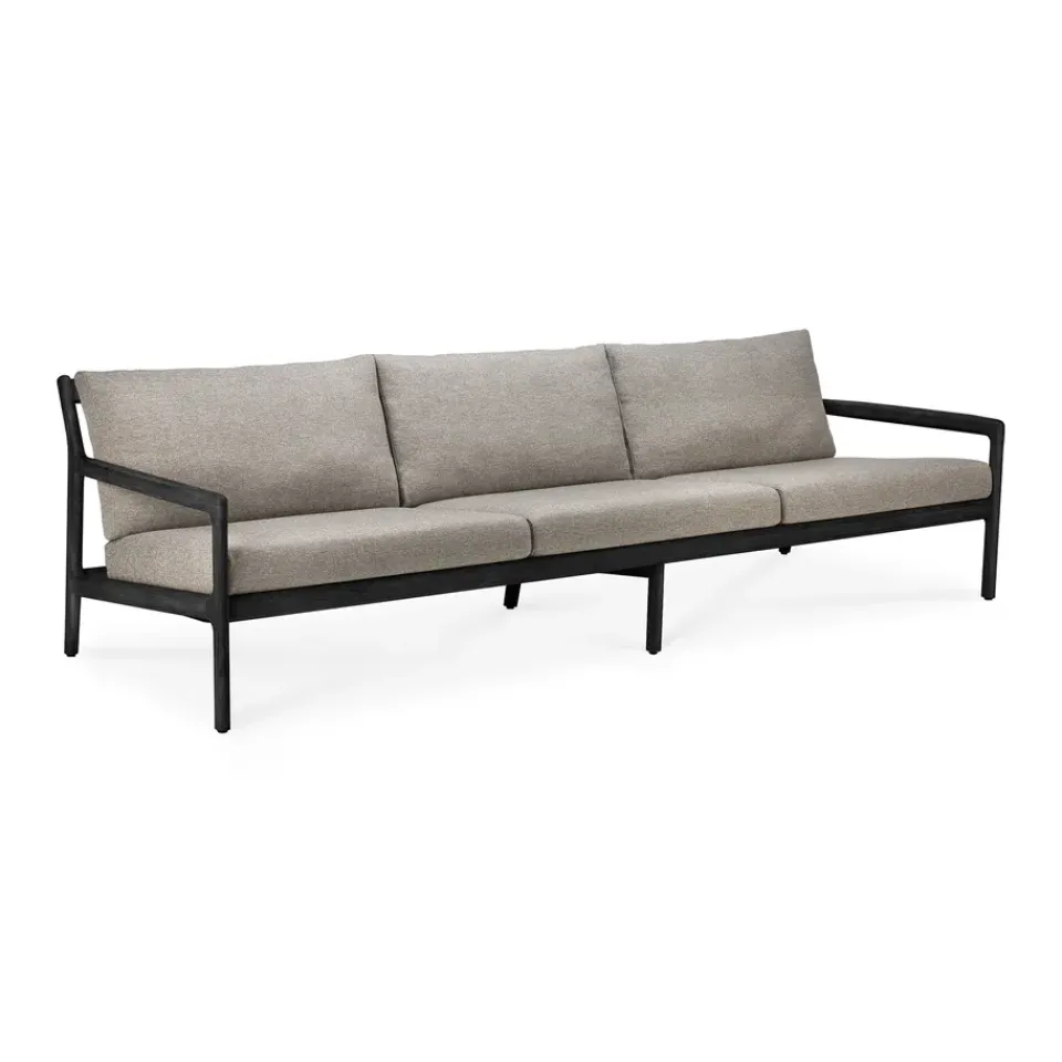Ethnicraft Outdoor Lounge Furniture|Garden Sofas & Garden Benches*Jack outdoor 3 seater sofa -stained teak, Mocha Black