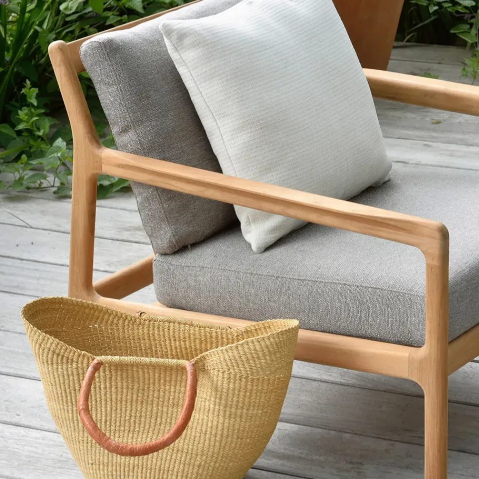 Ethnicraft Seating|Outdoor Lounge Furniture*Jack outdoor lounge armchair teak, Mocha Brown