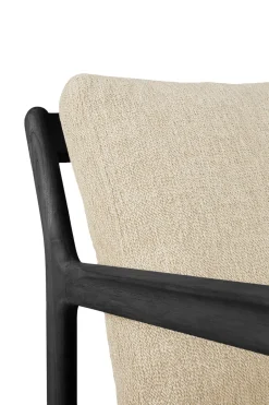 Ethnicraft Outdoor Lounge Furniture*Jack outdoor lounge armchair -stained teak, Natural Black