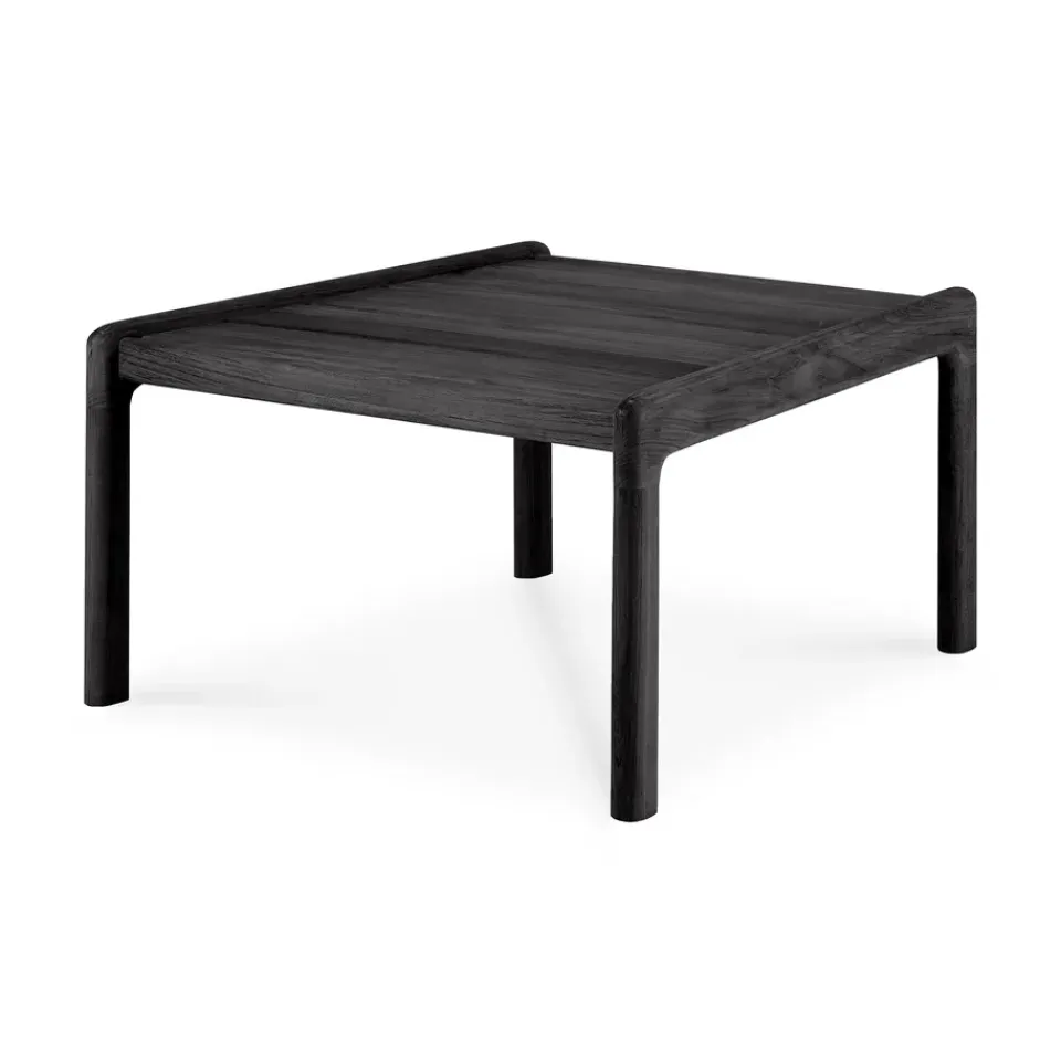 Ethnicraft Table For Outdoor Use*Jack outdoor side table stained teak, 54x54 cm Black