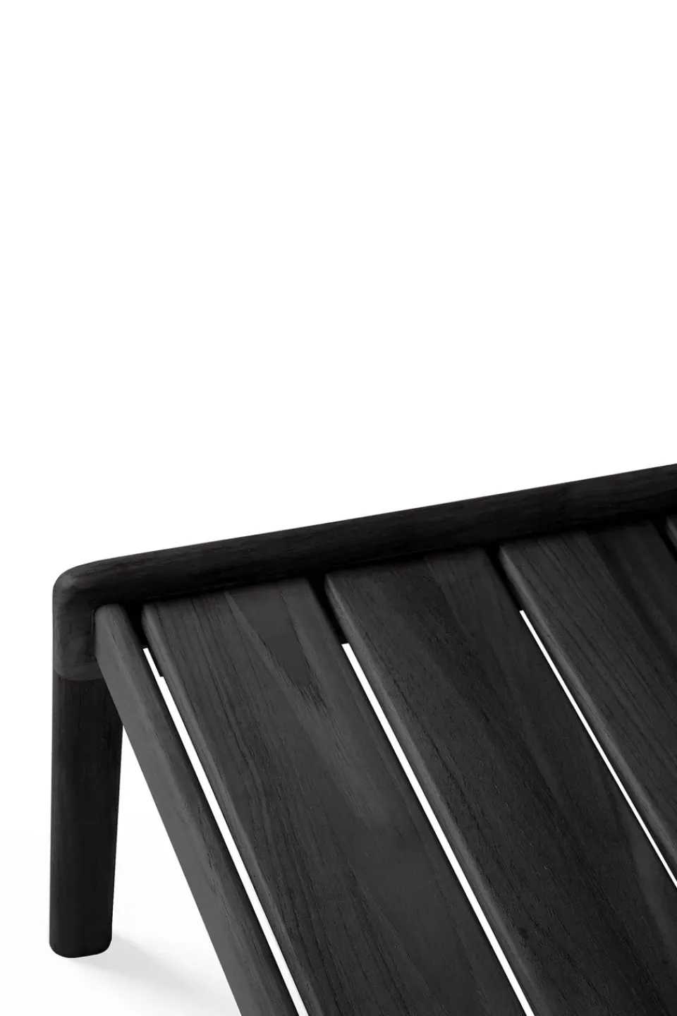 Ethnicraft Table For Outdoor Use*Jack outdoor side table stained teak, 54x54 cm Black