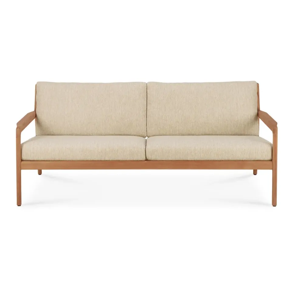 Ethnicraft Outdoor Lounge Furniture|Garden Sofas & Garden Benches*Jack outdoor sofa 2-seater teak, Natural Beige