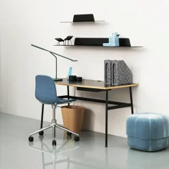 Normann Copenhagen Desks*Journal desk, laminate, steel legs and drawer Black