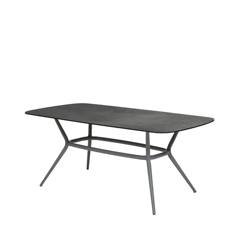 Cane-line Table For Outdoor Use*Joy dining table oval, Dark -light Grey