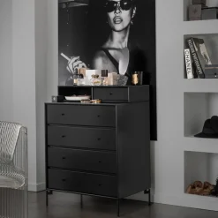 Montana Dressers & Drawer Units*Keep dresser, Anthracite 04-black lacquered leg Grey