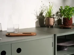 Brafab Garden Details & Accessories*Kelia outdoor kitchen bench with shelves, Nordic , 121x91x64 cm Green