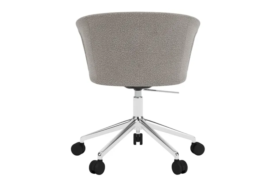 Hem Office Chairs*Kendo Swivel office chair with 5 wheels, Porcelain-polished aluminium BeigeSilver-coloured