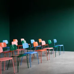 Montana Chairs*Kevi 2060 chair, Hokkaido 162 laquered stand-stained ash Orange
