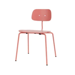 Montana Chairs*Kevi 2060 chair, Rhubarb laquered stand-stained ash Pink