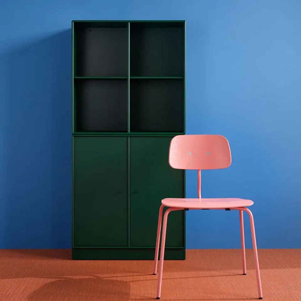 Montana Chairs*Kevi 2060 chair, Shadow 147 laquered stand-stained ash Blue