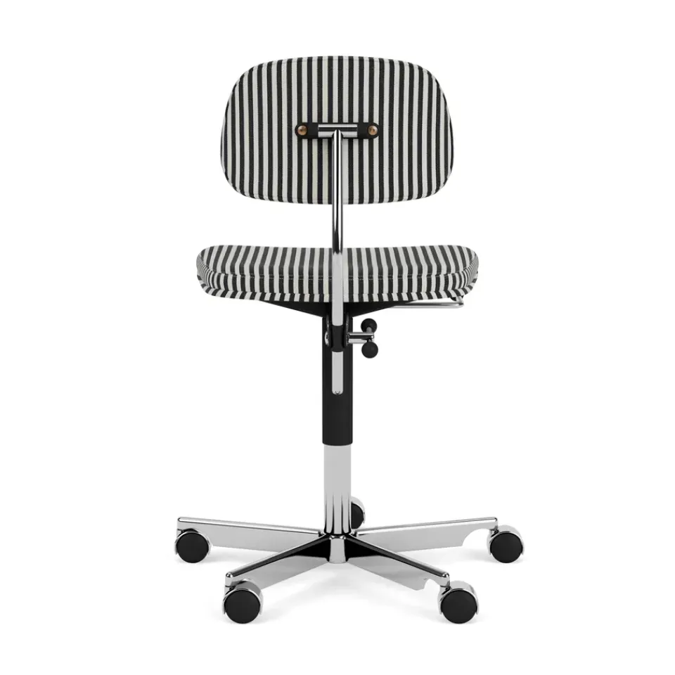 Montana Office Chairs*Kevi 2534U Office chair, Stripe-aluminum BlackWhite