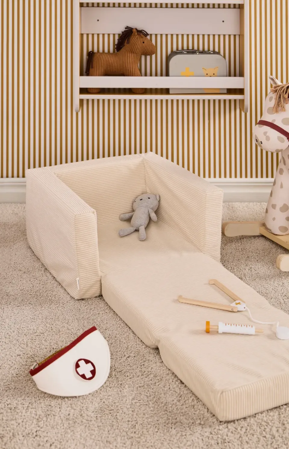 Kid's Concept Children's Armchairs|Armchairs & Footstools*Kid's Base folding armchair, Off- White