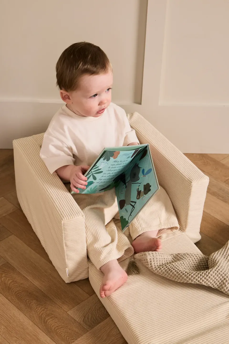 Kid's Concept Children's Armchairs|Armchairs & Footstools*Kid's Base folding armchair, Off- White