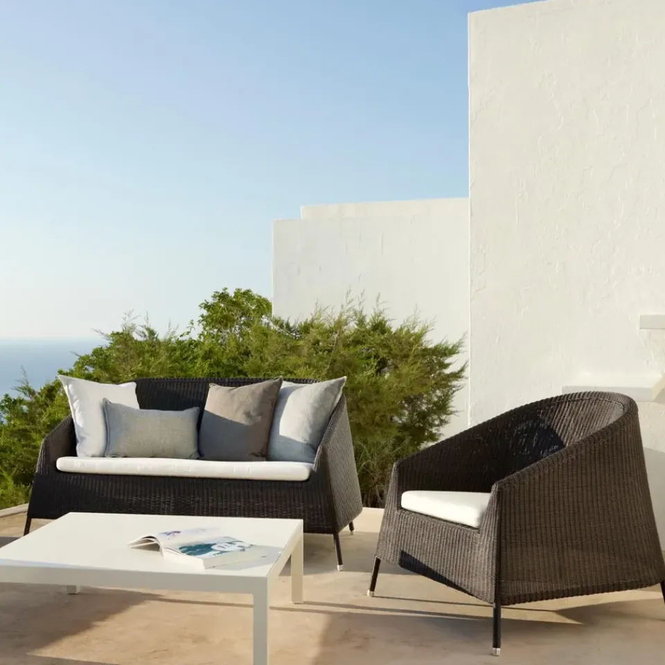 Cane-line Seating|Outdoor Lounge Furniture*Kingston lounge armchair, Mocha Brown