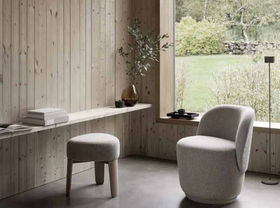 Blomus Stools*Kuon stool Ø47x45 cm, Socia Dessert Grey