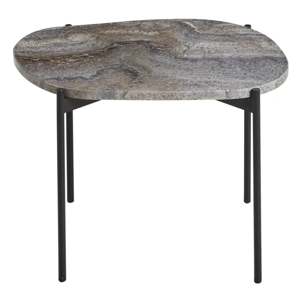 Woud Side Tables*La Terra occasional table. medium, Grey melange GreyBlack