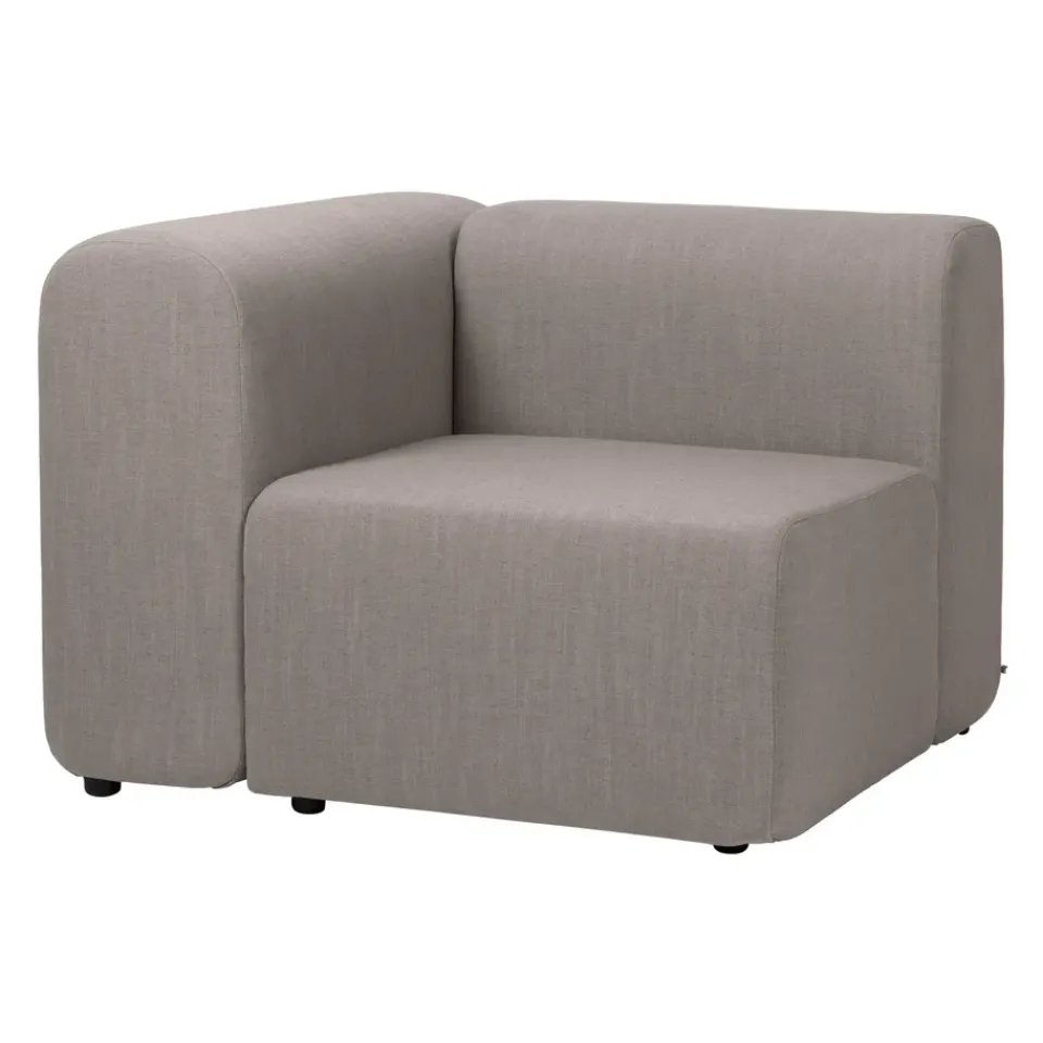 Broste Copenhagen Sofas*Lagoon corner module left, Latte GreyBrown
