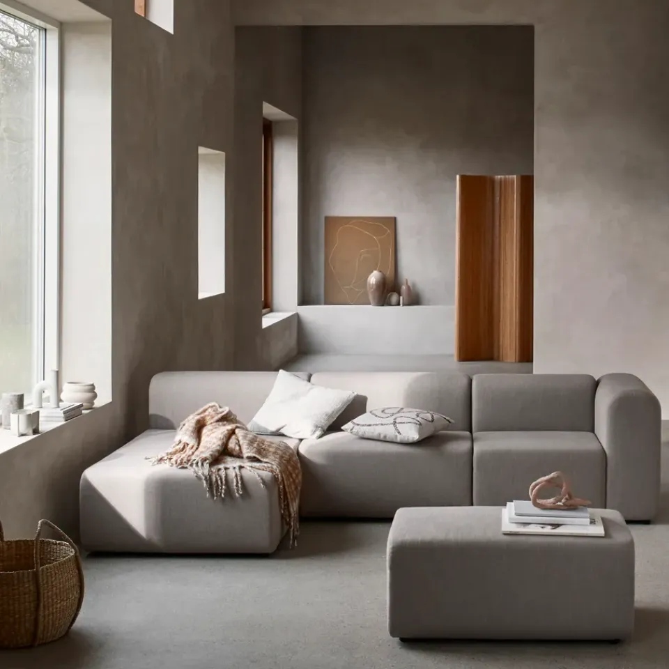 Broste Copenhagen Armchairs & Footstools*Lagoon module armchair, Latte GreyBrown