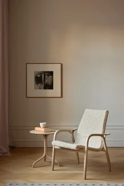 Swedese Armchairs & Footstools*Laminett arm chair laquered beech/sheep skin, Black (black) Beige