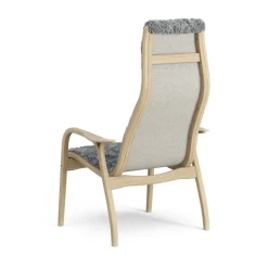 Swedese Armchairs & Footstools|Children's Armchairs*Lamini children's arm chair laquered oak/sheep skin, Scandinavian Grey (grey) Beige