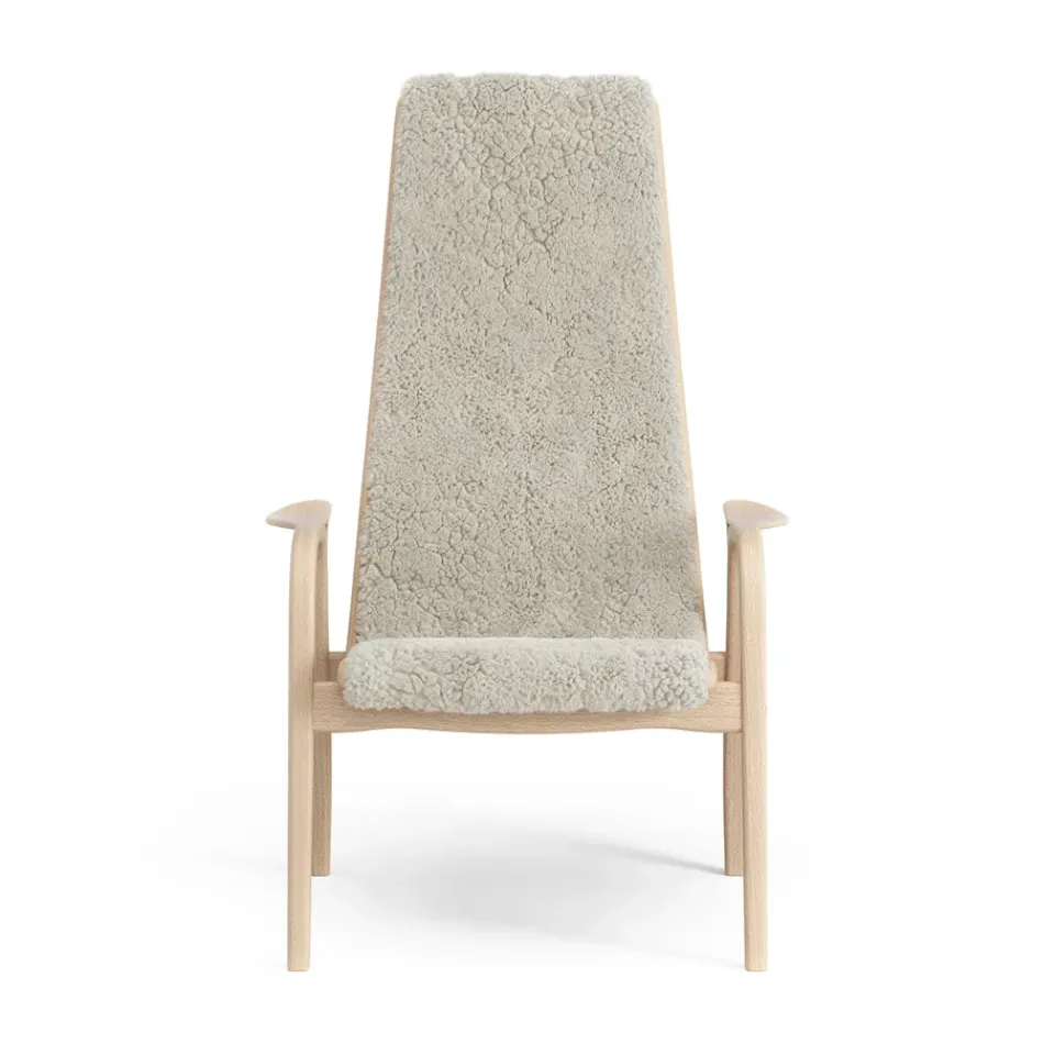 Swedese Children's Armchairs|Armchairs & Footstools*Lamini children's arm chair laquered beech/sheep skin, Moonlight Beige