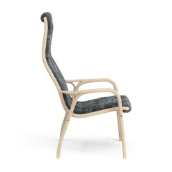 Swedese Armchairs & Footstools|Children's Armchairs*Lamini children's arm chair laquered beech/sheep skin, Charcoal (dark grey) Beige