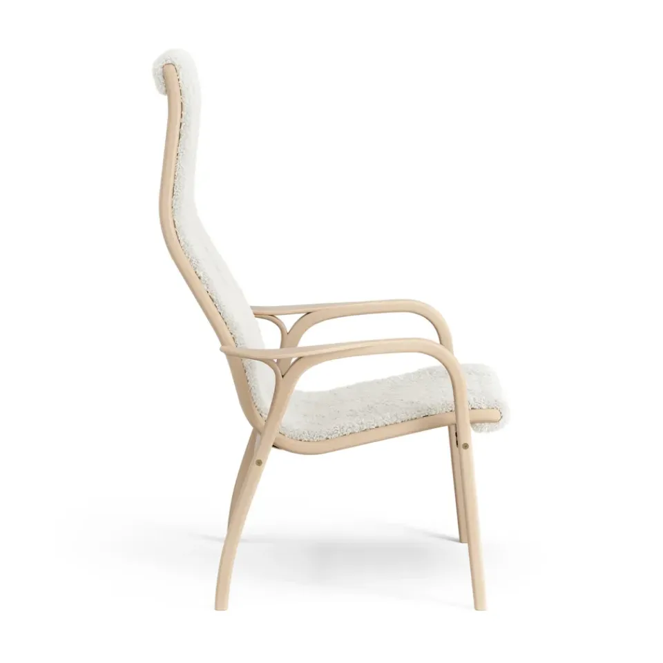 Swedese Armchairs & Footstools*Lamino arm chair laquered beech/sheep skin, Off white (white) Beige