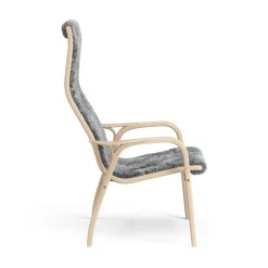Swedese Armchairs & Footstools*Lamino arm chair laquered beech/sheep skin, Scandinavian Grey