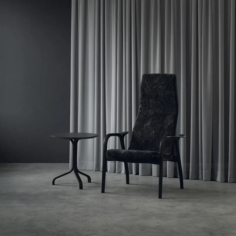 Swedese Side Tables*Lamino table 49 cm, Beech stain Black