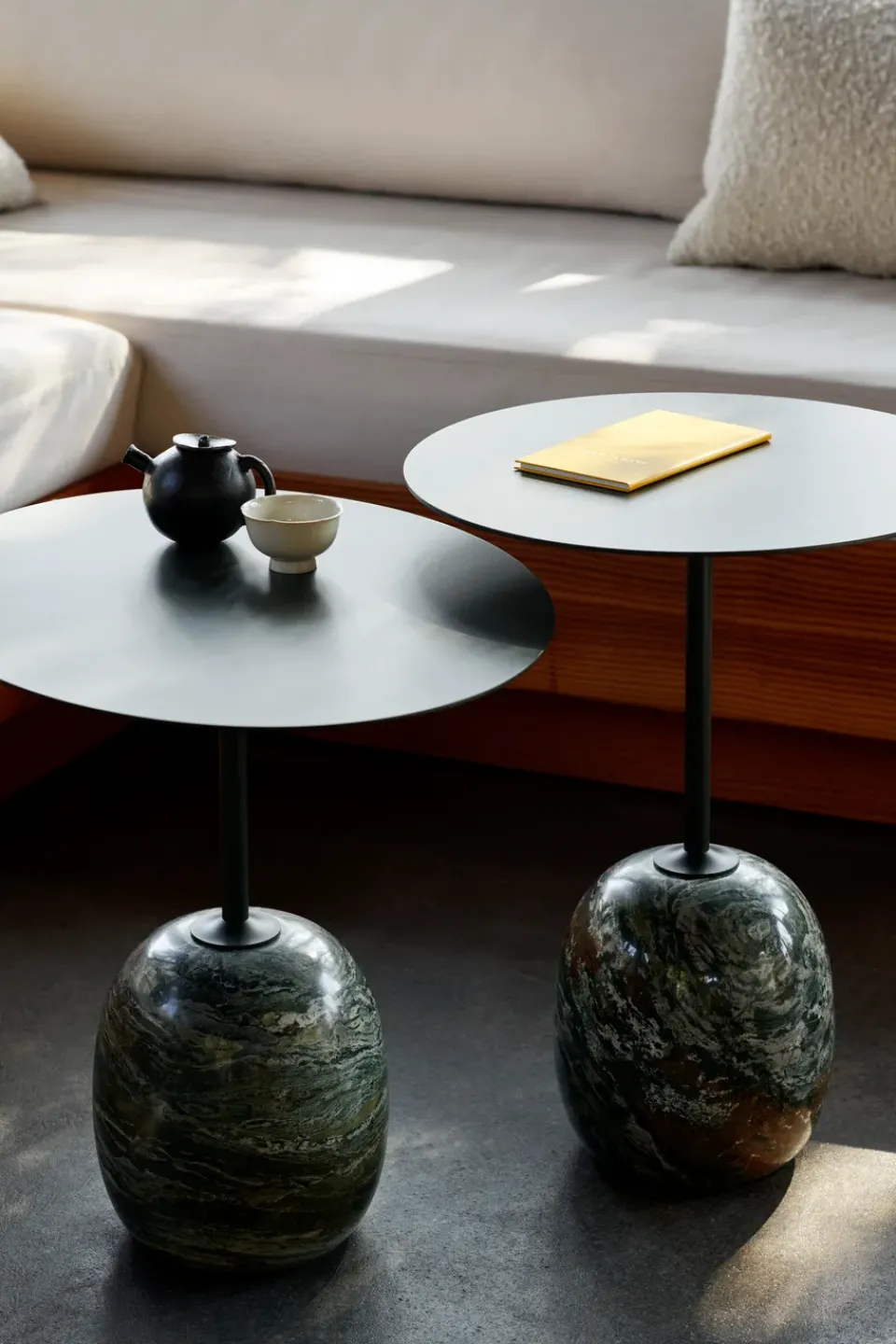 &Tradition Side Tables*Lato side table LN8, Deep -Verde Alpi Marble Green