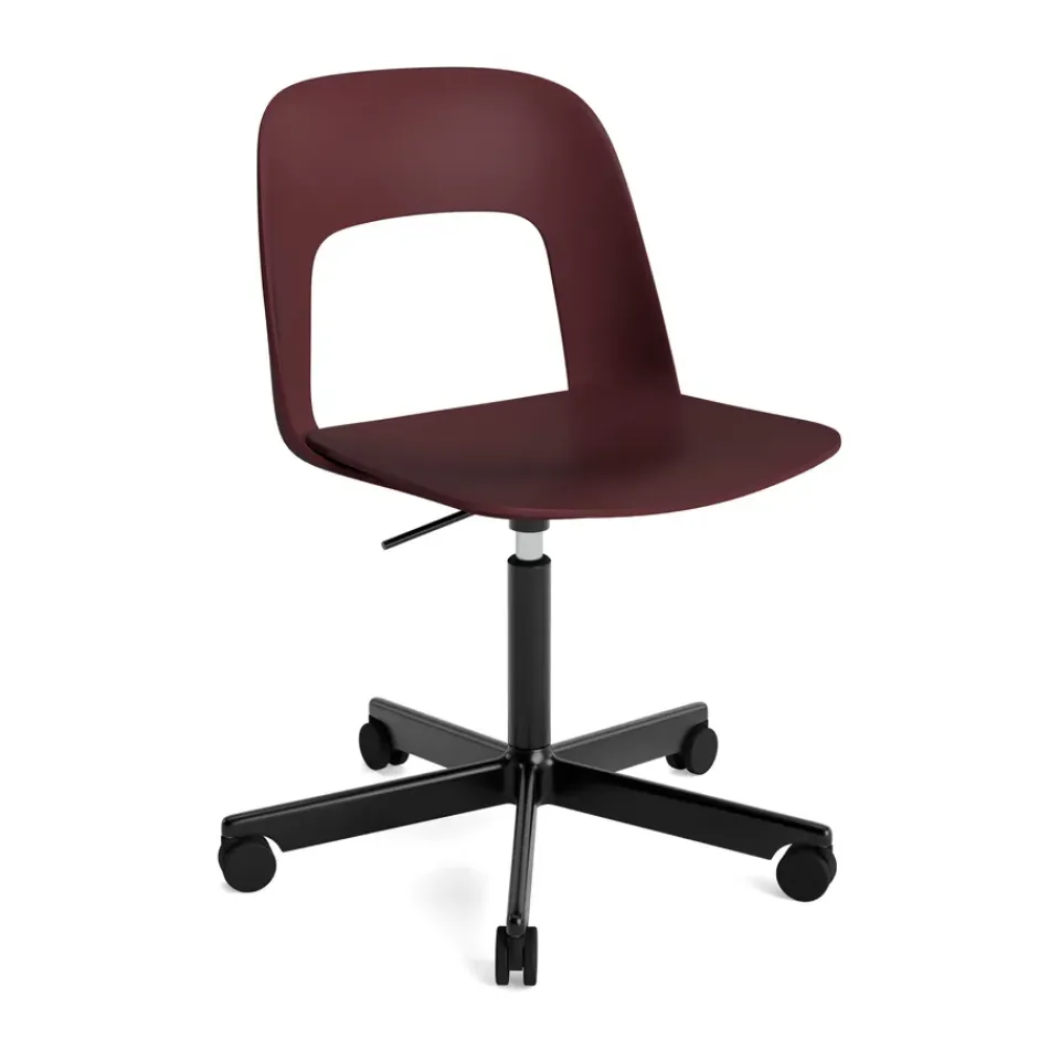 HAY Office Chairs*Layout Chair 141 chair, Bordeaux-black Red