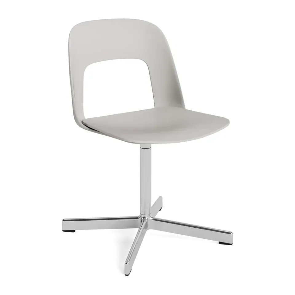 HAY Office Chairs*Layout Chair 131 chair, Sky -polished aluminium Grey