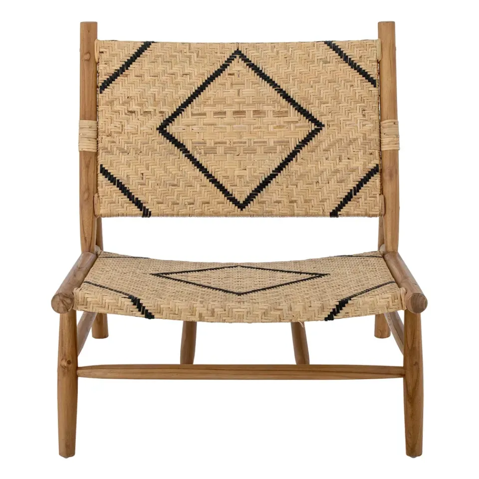 Bloomingville Armchairs & Footstools|Chairs*Lennox lounge chair, Natural-teak BeigeBrown