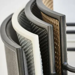 Cane-line Seating*Less armchair, Natural-lava grey frame Beige