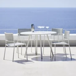 Cane-line Seating*Less armchair, Natural-lava grey frame Beige