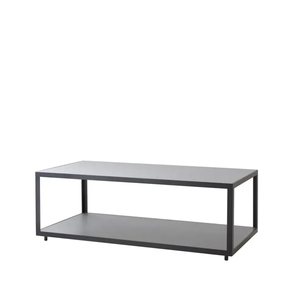 Cane-line Table For Outdoor Use|Outdoor Lounge Furniture*Level coffee table ceramic 62x122 cm, Light -lava Grey