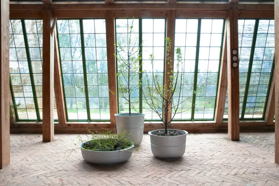 KORBO Garden Details & Accessories*Linea Pot No. 2 Medium, Aluminium Silver-coloured