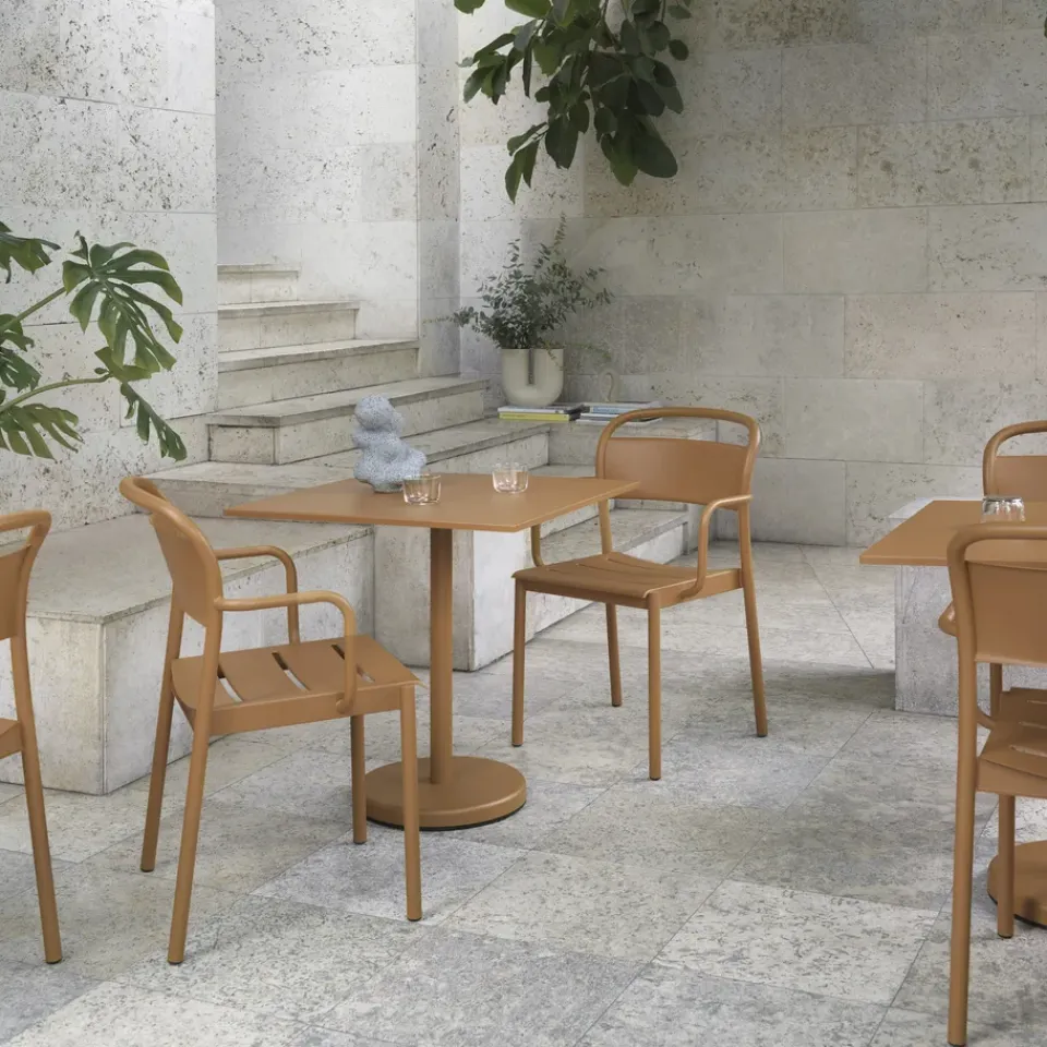 Muuto Seating*Linear steel armchair, Burnt Orange