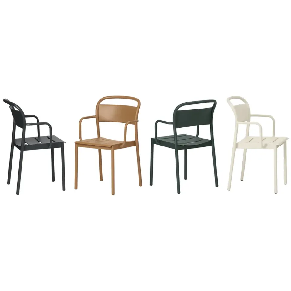 Muuto Seating*Linear steel armchair, Dark Green