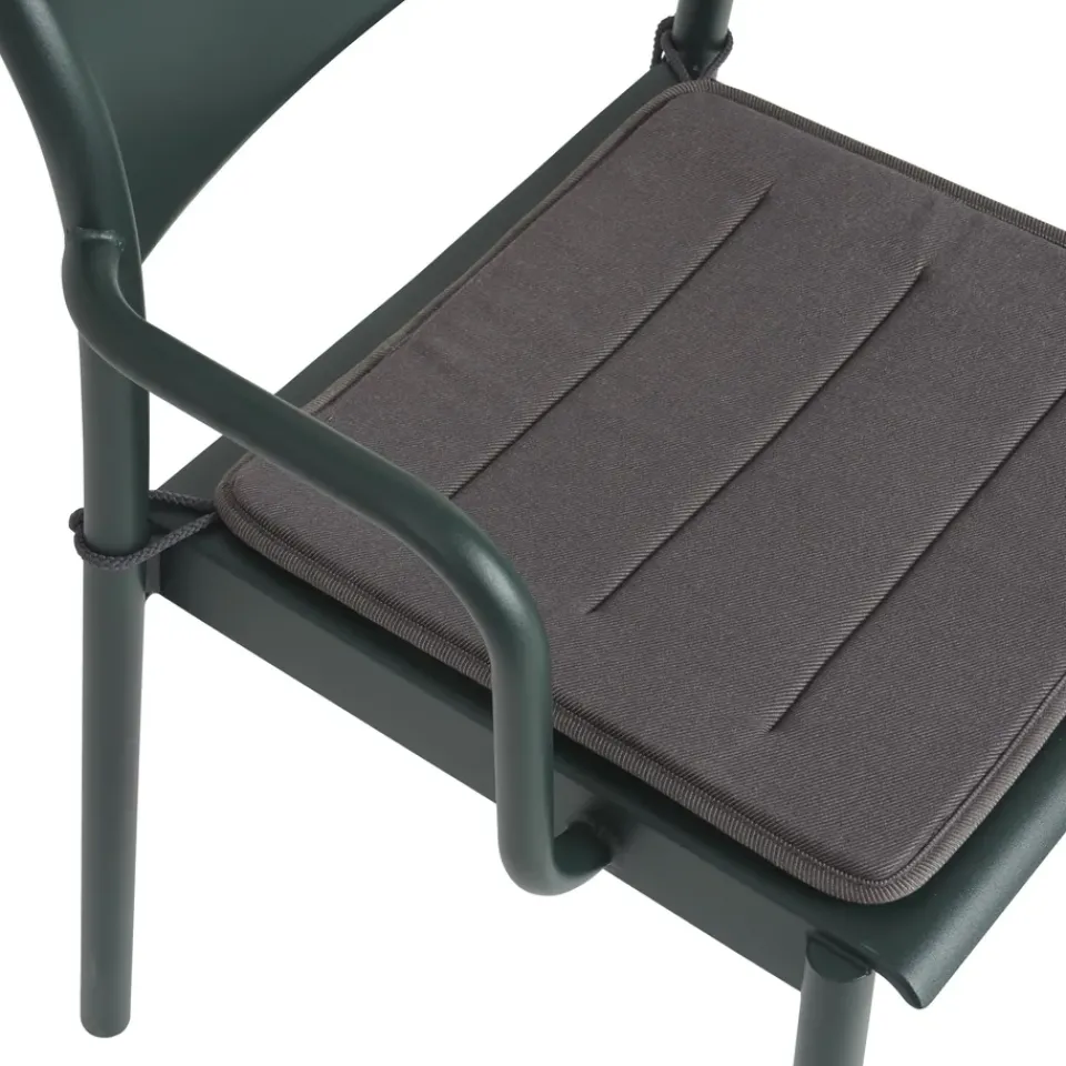 Muuto Seat Cushions & Pads*Linear Steel Armchair seat cushion, Twitell dark Grey