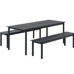 Muuto Garden Sofas & Garden Benches*Linear steel bench 170 cm, Black