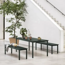 Muuto Garden Sofas & Garden Benches*Linear steel bench 170 cm, Dark Green