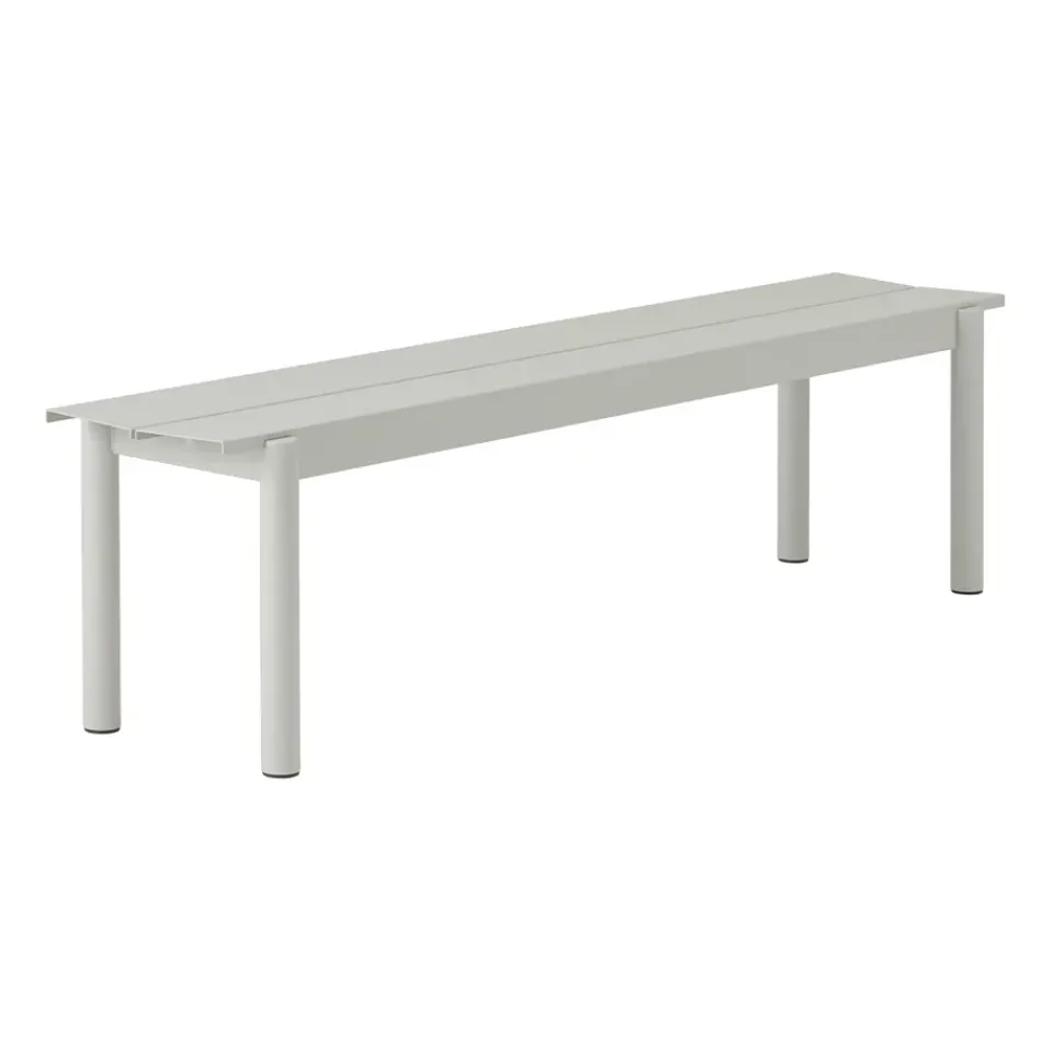 Muuto Garden Sofas & Garden Benches*Linear steel bench 170 cm, (RAL 7044) Grey