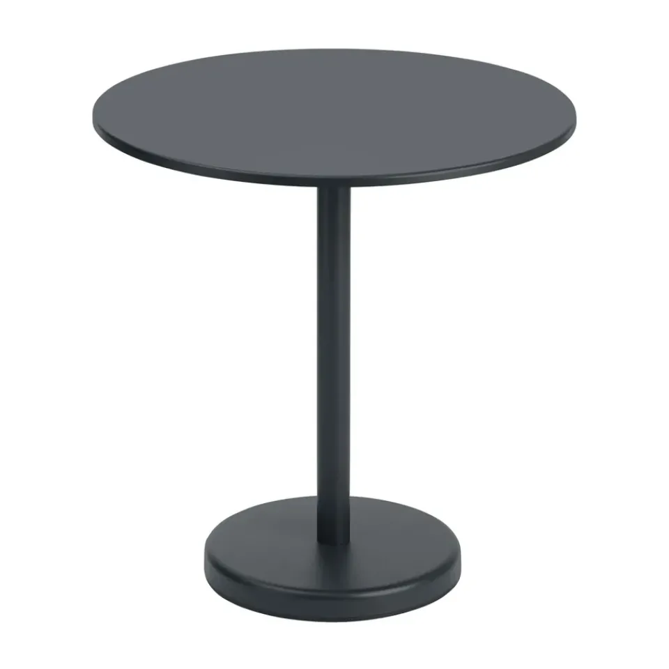 Muuto Balcony Furniture*Linear steel table Ø70 cm, Black