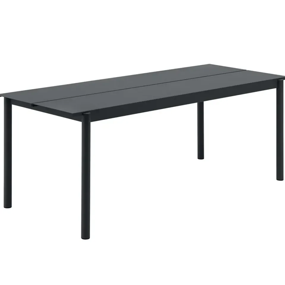 Muuto Table For Outdoor Use*Linear steel table 75x200 cm, Black