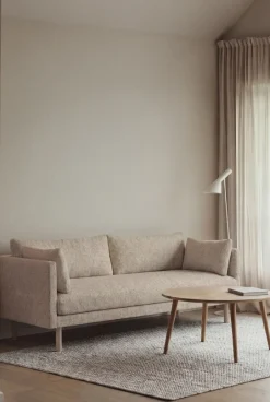 1898 Sofas*Linnevik sofa, Bern 0341-white-oiled oak, 3-seater Beige