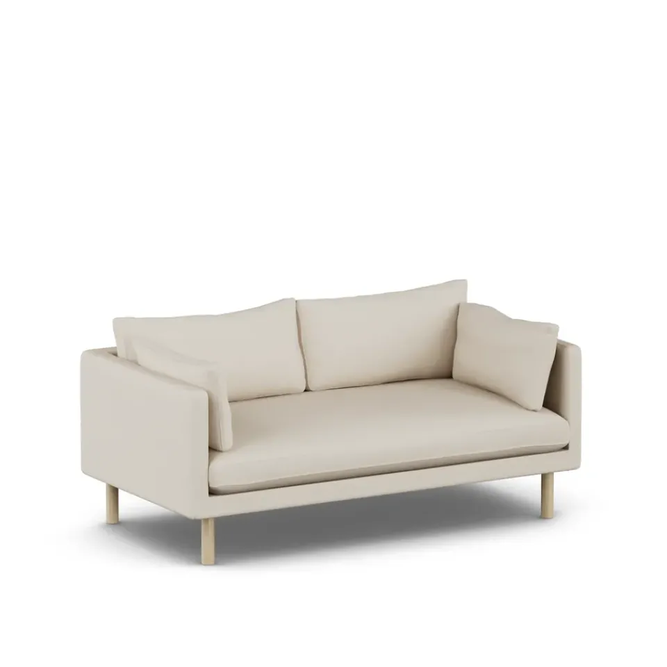 1898 Sofas*Linnevik sofa, Jump 1956-white-oiled oak, 2-seater Beige